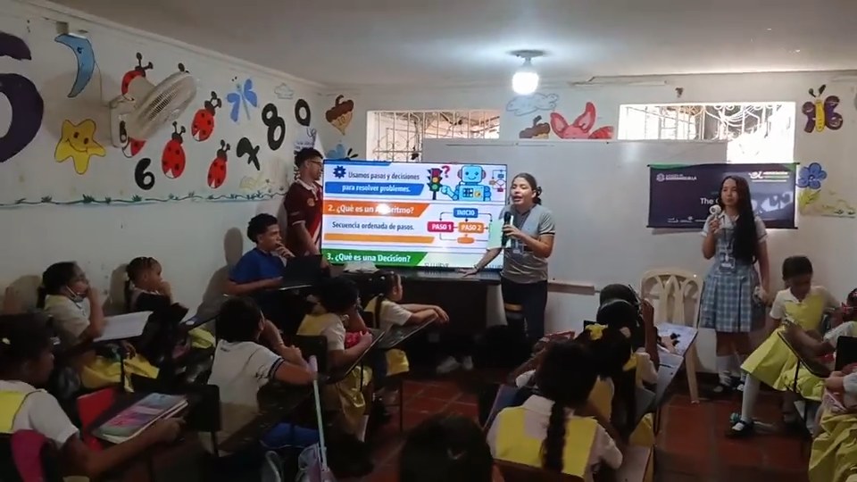 Fotograma de una actividad del semillero 2